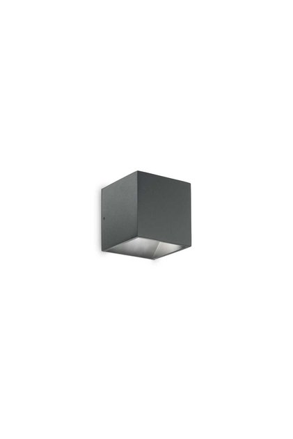 Aplica LED de exterior, finisaje premium, IdealLux Italia, RUBIK AP1 D07 ANTRACIT 3000K
