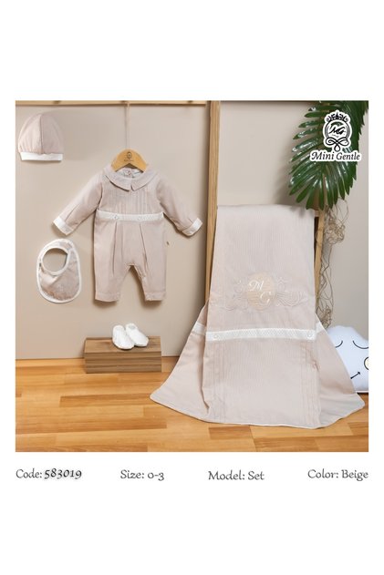 Newborn baby boy set - 5 pieces, 100% natural cotton - Pickle MG