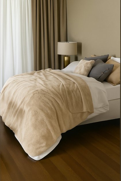 Welsoft Bedspread & Blanket 195×215 Cm, Soft Texture and Warm Comfort