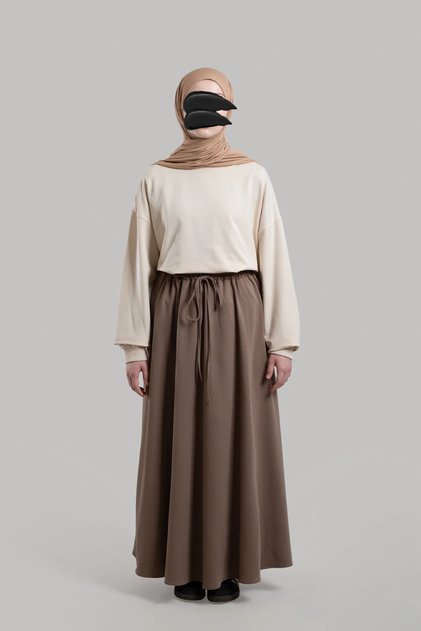 Form Stitched Sports Skirt - Light Brown