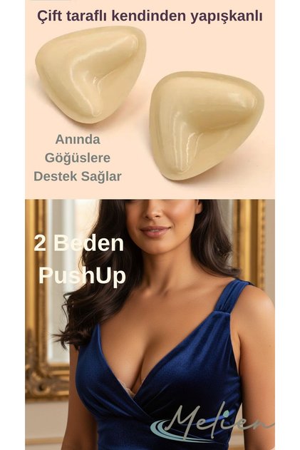 Çift Taraflı Silikon Yapışkanlı Gelinlik Abiye Elbise Mayo Göğüs Kaldırıcı Dikleştirici Push Up Sütyen Pedi