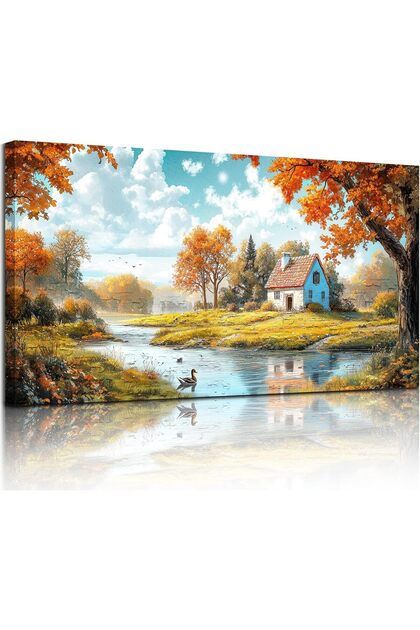 Beautiful 50x100 cm Framed Canvas Wall Art with Customizable Frame Decor