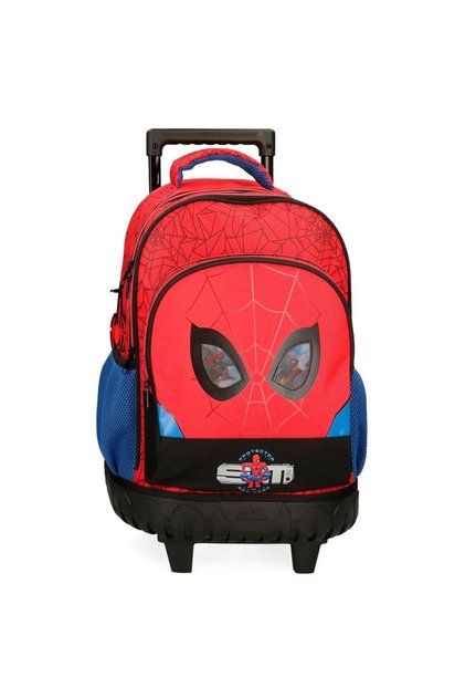 Ghiozdan troler baieti, Spiderman Protector, 2 compartimente, multicolor, 32x43x21 cm