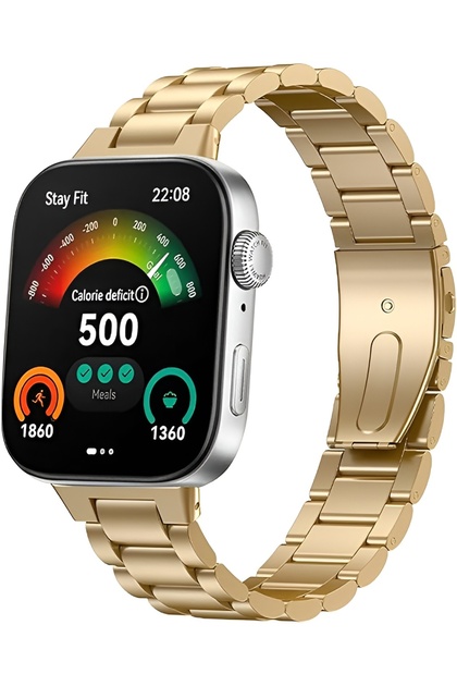 Huawei Watch Fit 3 / Fit 4 / Fit 4 Pro / Fit 5 / Fit 5 Pro Uyumlu A+Kalite Ayarlanabilir Paslanmaz Çelik Bakla Kordon