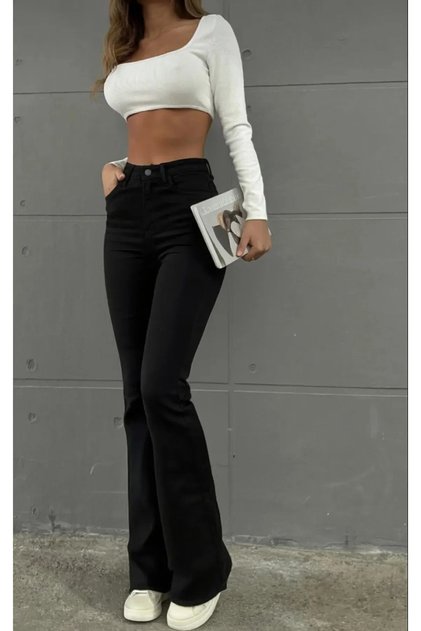 Çnr Flared Jeans Solmaz High Waist Denim Jeans New Hsn