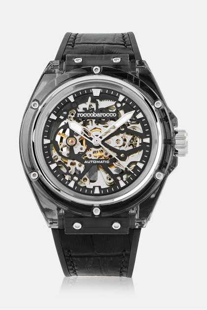 Men RB3249M-01 Silicone Analog Watch 42mm, Black