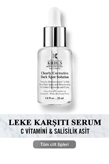 Kiehl's Clearly Corrective Dark Spot Solution C Vitamini İçeren