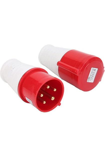 Industrial Socket Plug & Wall Socket IP44 Water Resistant (WALL SOCKET 32A 5PIN 380-415V)