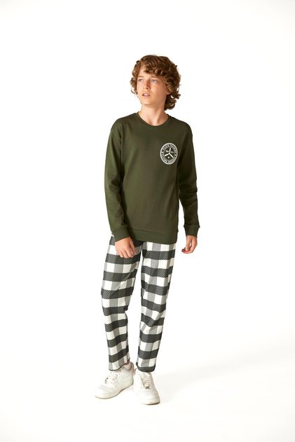 Boy's Green Pajama Set 701