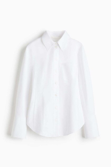 Fitted cotton shirt