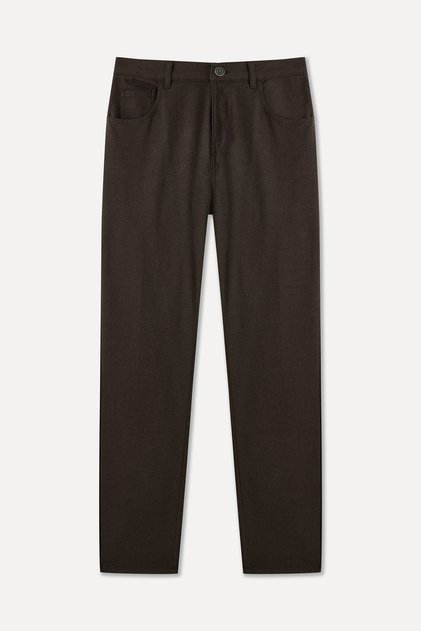 Men's Brown Slim Fit Trousers