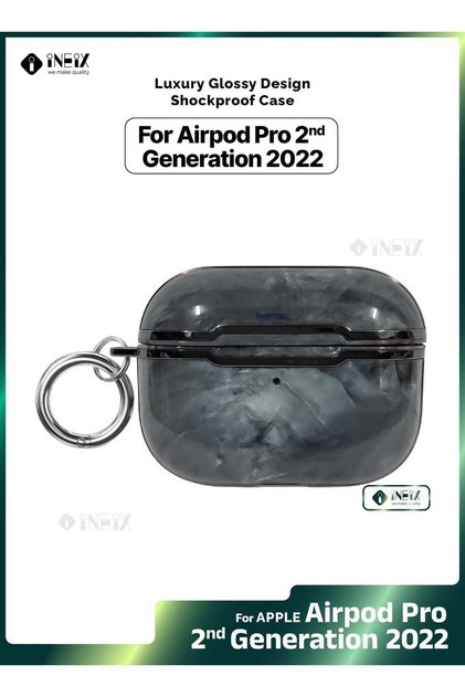 جراب فاخر لامع مقاوم للصدمات لجهاز Apple Airpod Pro 2-2022