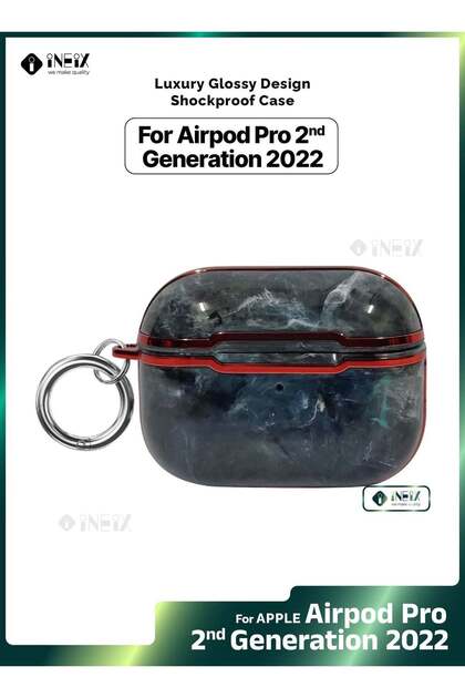 جراب فاخر لامع مقاوم للصدمات لجهاز Apple Airpod Pro 2-2022