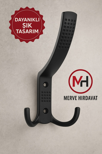 Siyah Askı Vestiyer Şık portmanto