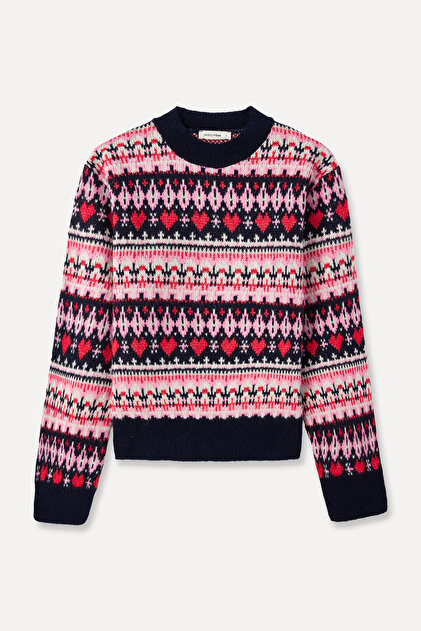 Jakarli Loose Fit Circular Neck Sweater