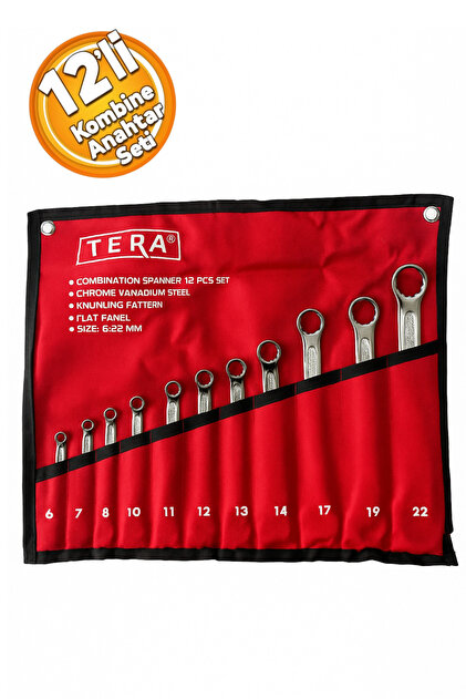 【Grrrrrr】F.C.R.B セット売り TERA Profesyonel Bezli 12'li Kombine Anahtar Takımı 12 Parça