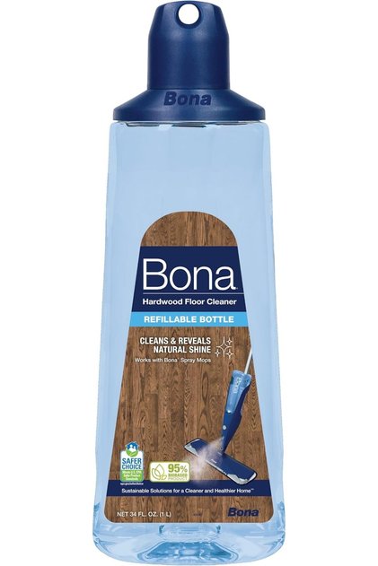 Hardwood Floor Cleaner Refill Cartridge for Spray Mop, Unscented, 34 oz, WM700054001, Residue-Free Fast-Drying Formula Safe for Unwaxed, Unoiled, Polyurethane-Finished Wood Floors, Removes Dust