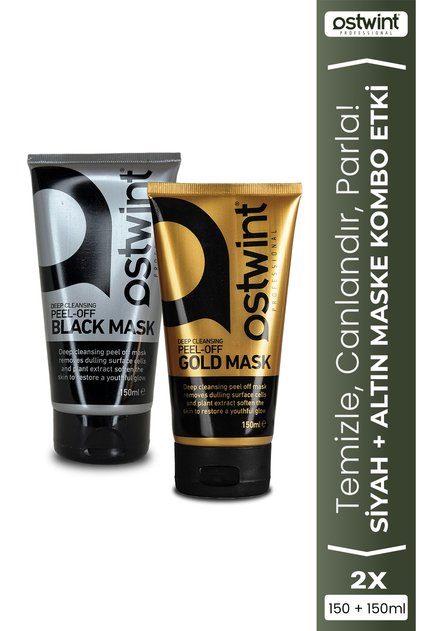 Gold ve Siyah Yüz Maskesi - Gold 150 ml & Black 150 ml Yüz Maskesi