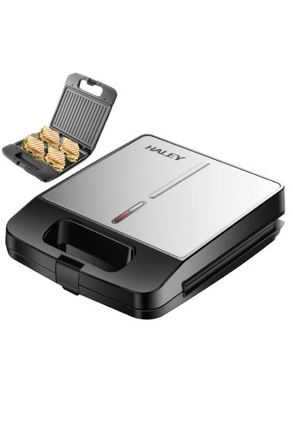 1400W Sandwich & Panini Press – 4-Slice, Non-Stick, Cool-Touch, Safety Lock, Overheat Safe