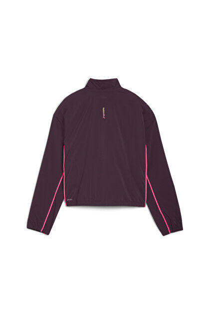 Puma RUN FOR HER WOVEN 1/2 ZIP Mor Kadın Sweatshirt - Fiyatı