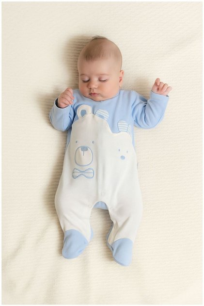 Baby Boy Rompers Cotton Long Sleeve Printed Transitional Rompers 0-9 Months