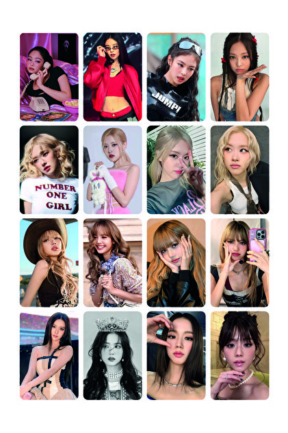 Pankart Evi KPOP - Blackpink - 16 Adet Mini Pano Foto Kart Seti