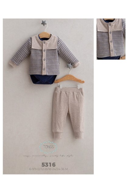 Stretch Fabric 3-Piece Boy's Suit