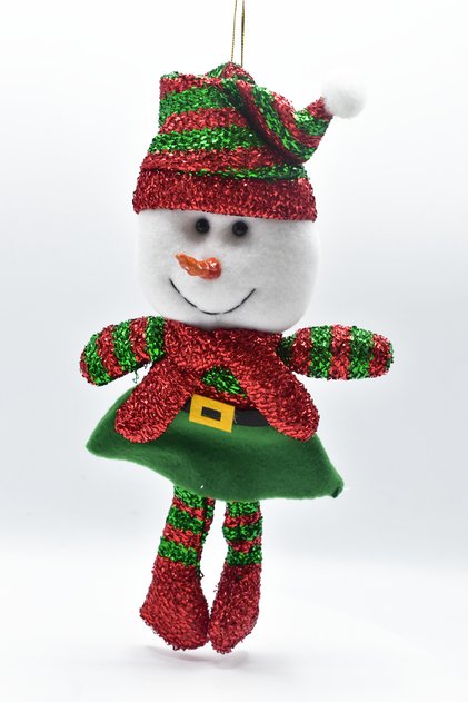 25 cm christmas decorative snowman ornament