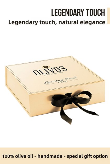 Legendary Touch 100% Olive Oil Soap Set (Tangerine & Goat Milk) | Stylish Box, Special Gift Option