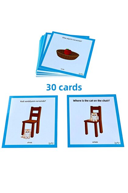 Floor-Direction Positioning Cards Preschool Educational Card, Special Education