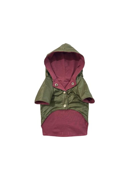 Olive Green Mevsimlik Kedi Köpek Yağmurluğu