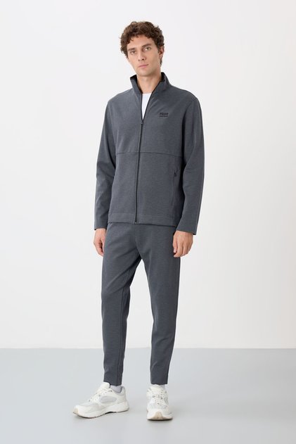 Carlos Dark Gray Standard Mold Men's Tracksuit - 85209