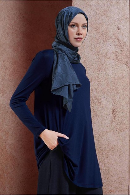 Crew Neck Stretch Tunic 44788