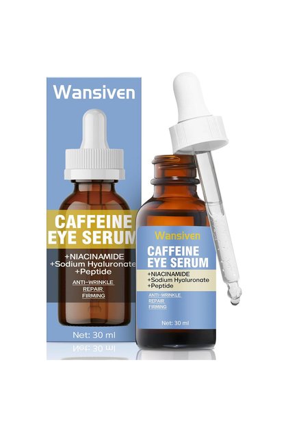 Ser contur ochi antirid Wansiven, cafeină și acid hialuronic, 30 ml