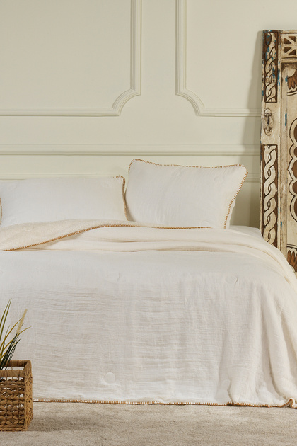 Palermo Comfort Uyku Seti Çift Kişilik 3 Parça (220x240 cm) Krem