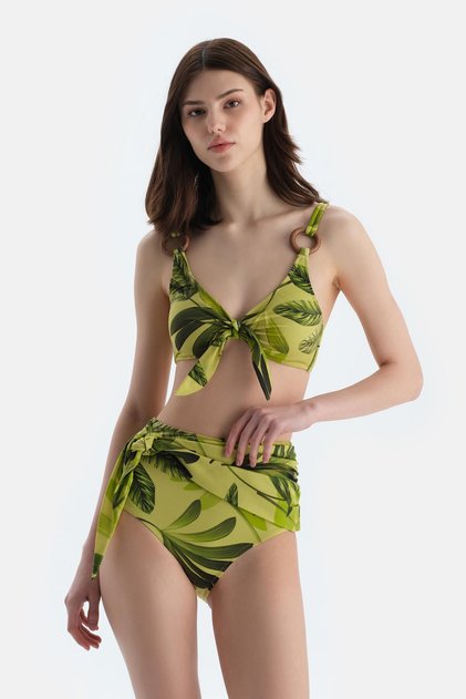 Multicolor High Waist Bikini Bottom