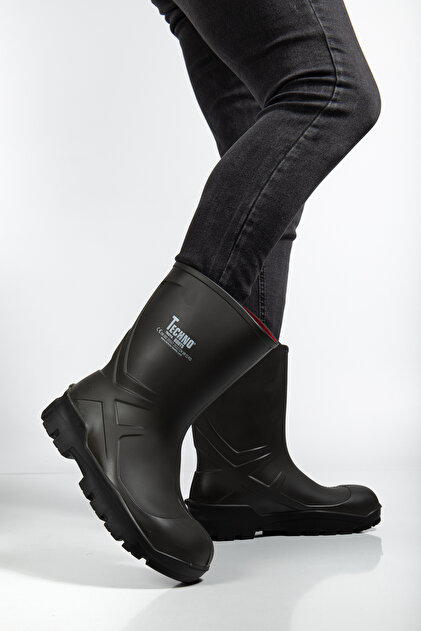 e&e Techno Boots O4 Kısa 27 Cm %100 Su Geçirmez Burun Korumasız