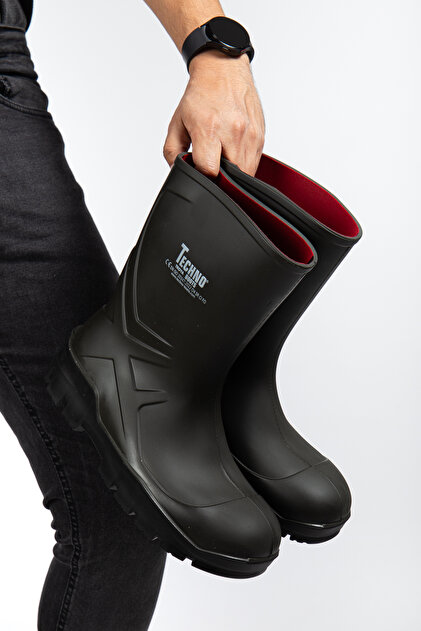 エコ&ロジー e&e Techno Boots O4 Kısa 27 Cm %100 Su Geçirmez Burun Korumasız