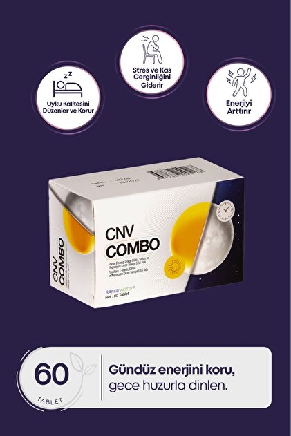 CNV COMBO Ginseng, Ginkgo ve magnezyum içeren 60 tablet , kronik