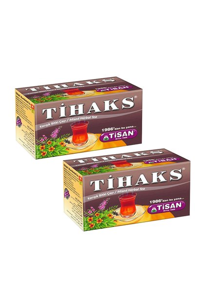 Tihaks Karışık Bitki Süzen Poşet Çay 2'li 20 x 2.5 G