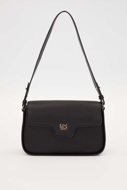 Black Adjustable Strap Shoulder Bag