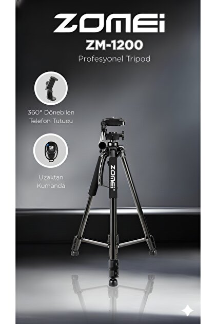 zomei Zm-1200 Kamera Ve Telefon Triopdu-360° Dönebilen Telefon
