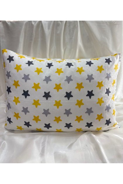 Yellow Star | 2 Pieces 50X70 cm Pillowcases with Zipper