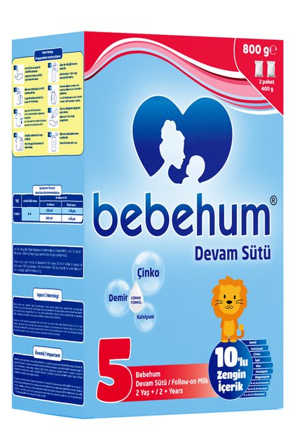 Bebehum 5 Numara Devam Sütü 2 Yaş+ 800 gr