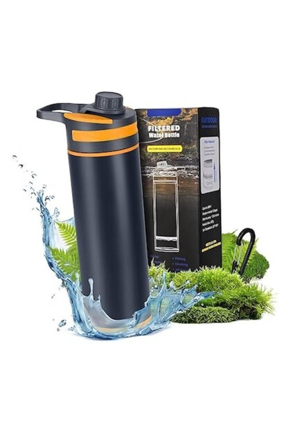 Luuİ Life Φιάλη με φορητό φίλτρο νερού 800 ml (500 ml φιλτραρισμένο), 4 στάδια, 10.000 L, Tritan χωρίς BPA
