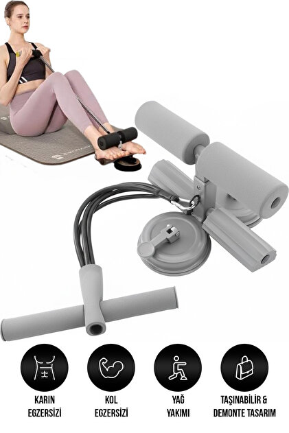 Vakumlu Mekik ve Karın Egzersizi Aleti – Ev Tipi Fitness Seti