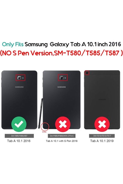 Galaxy Tab A 10.1 Case (SM-T580/T585/T587) - Black