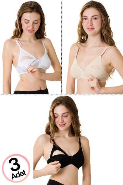 3-Pack Nursing Bra