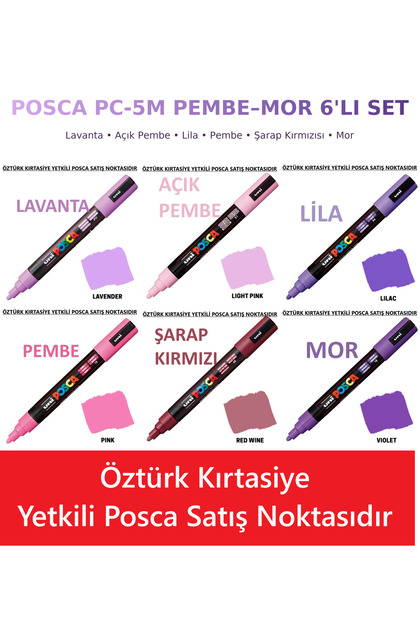 PC-5M 6’lı Kalem Seti - Doğa Renkleri (Klasik Seri)