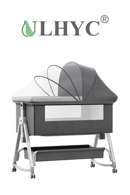 travel crib, bedside sleeper, bedside crib, baby cradle with mosquito net, adjustable portable crib for infants/babie
